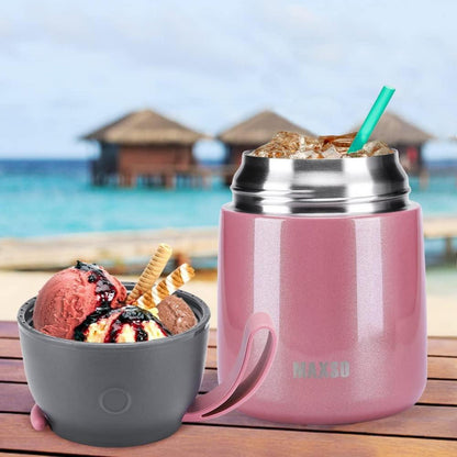 Thermobehälter Essen Lunchbox 500ml Edelstahl Babybrei Isolierbehälter