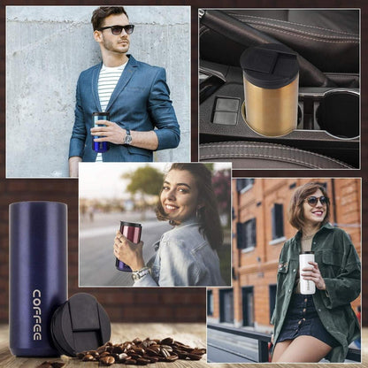 Thermobecher Kaffeebecher-to-go Edelstahl Isolierbecher Travel Mug