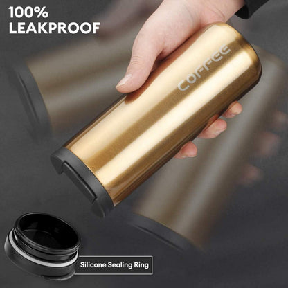Thermobecher 500ml Isolierbecher Edelstahl Travel Mug Kaffee-to-go