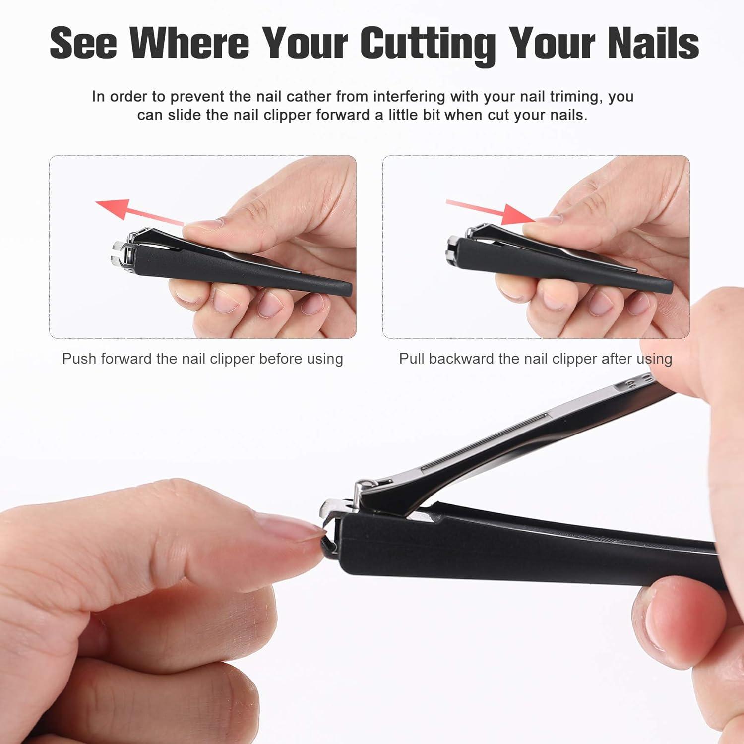 Professionelles Nagelknipser Set Nagelfänger Eingebaute Feile Maniküre