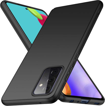 ORNARTO Samsung A52/A52s Hülle, Dünn Anti-Scratch FeinMatt Schwarz