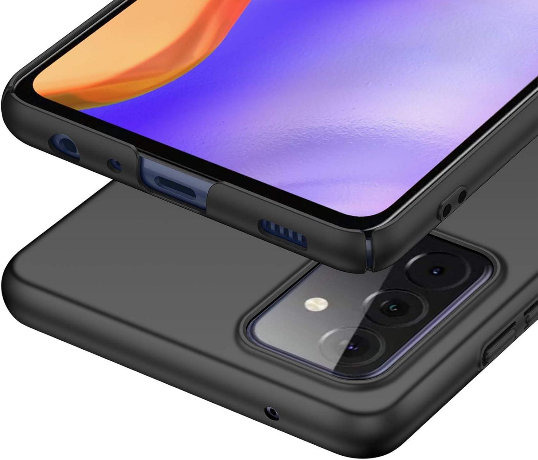 Schwarze Hülle Samsung A52/A52s 6,5 Zoll Anti-Scratch Matt Hardcase