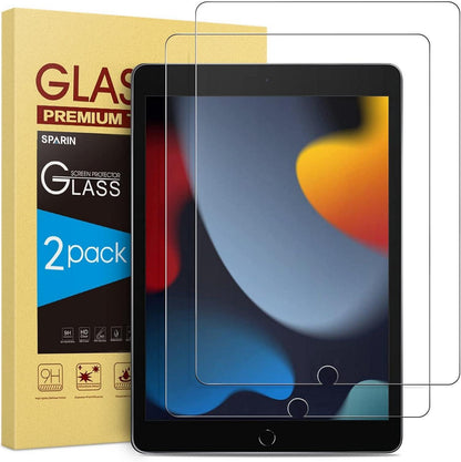 Schutzfolie für iPad 10,2 Zoll 9H-Härte Panzer Glas 2er Set