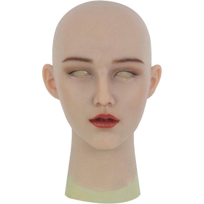 Silikonmaske Damen Kopf für Cosplay & Halloween