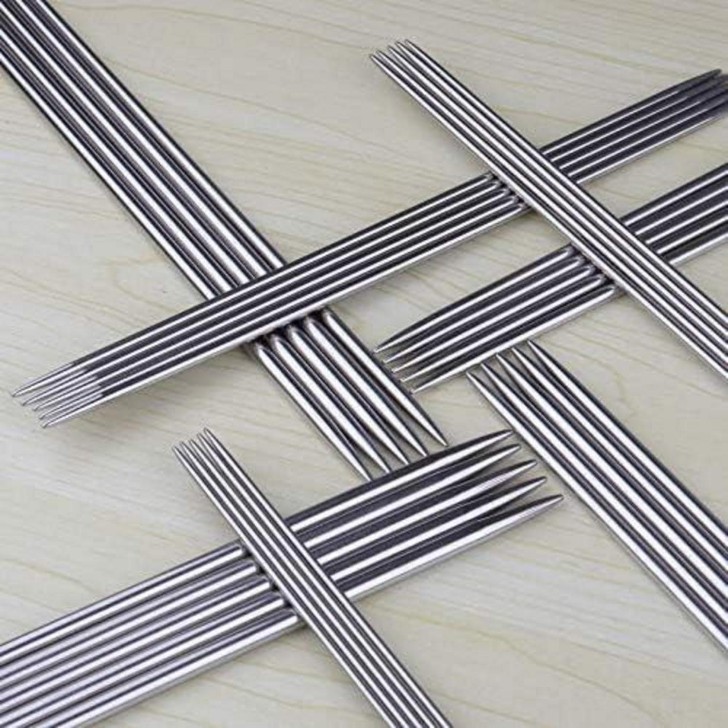 Coopay Metall Stricknadel Set 20cm 55 Pack Doppelspitz 2.0mm - 6.5mm für Socken