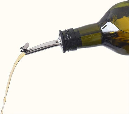 Olivenölflasche 500ml Gläser Ausgießer Trichter Dosierung Menage Grün