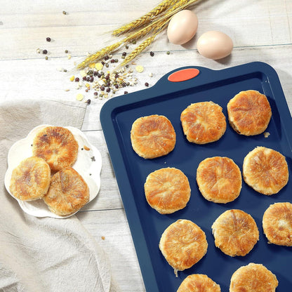 Professionelles Stapelbares Silicone Backformen-Set 4-teilig Navy Blue