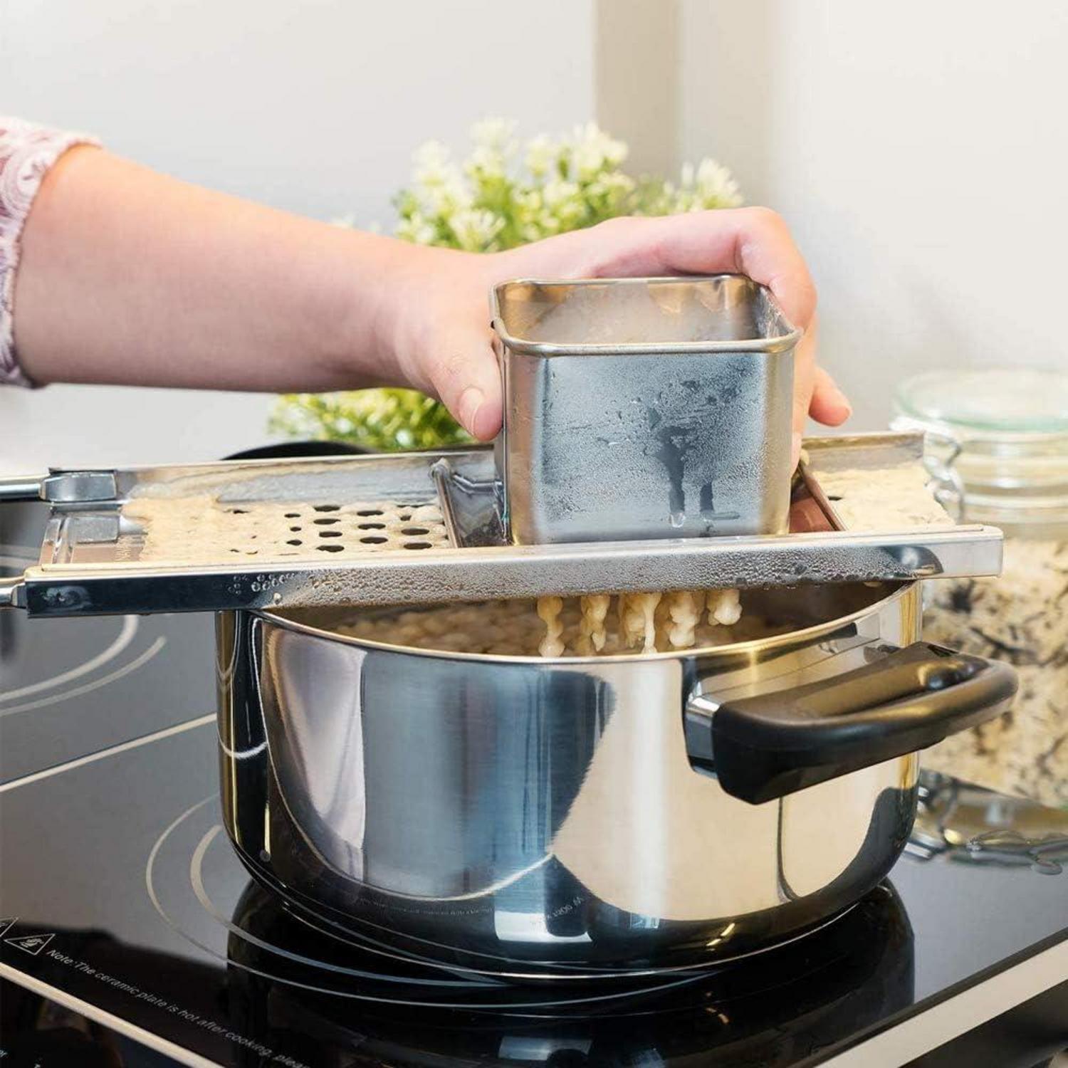 Edelstahl Spätzlehobel Spätzlepresse Spätzleschaber Spülmaschinenfest
