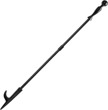 Feuerschale Kamin Schürhaken 81cm Stahl Feuerpoker Schwarz
