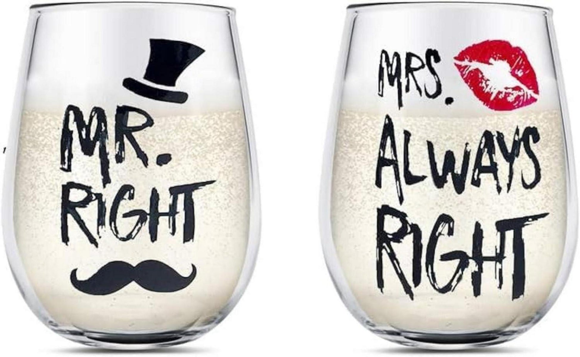 Weingläser Set für Paare Geschenk Jahrestag Valentinstag Hochzeit