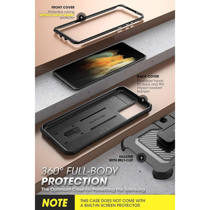 Schutzhülle mit Ständer & Gürtelclip für Samsung Galaxy S21 Ultra 5G