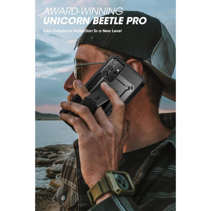 Schutzhülle mit Ständer & Gürtelclip für Samsung Galaxy S21 Ultra 5G