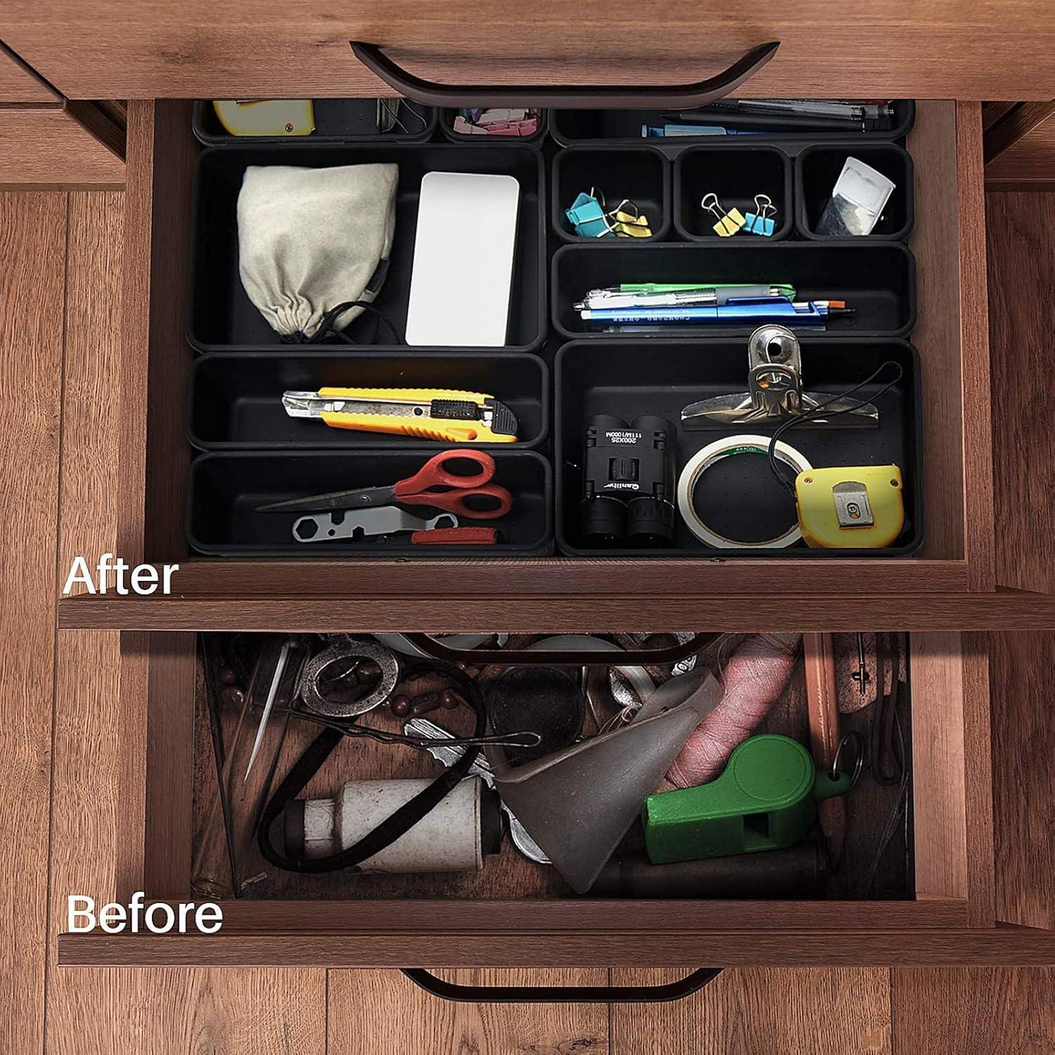 8er Set Schubladen Organizer Aufbewahrungsbox Schreibtisch Ordnungssystem