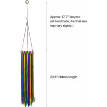 Farbenfroher Satinband Windsack 104cm Outdoor Deko WS41-01