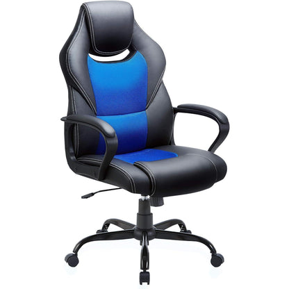 BASETBL Gaming Stuhl Ergonomisch mit Wippfunktion - Blau