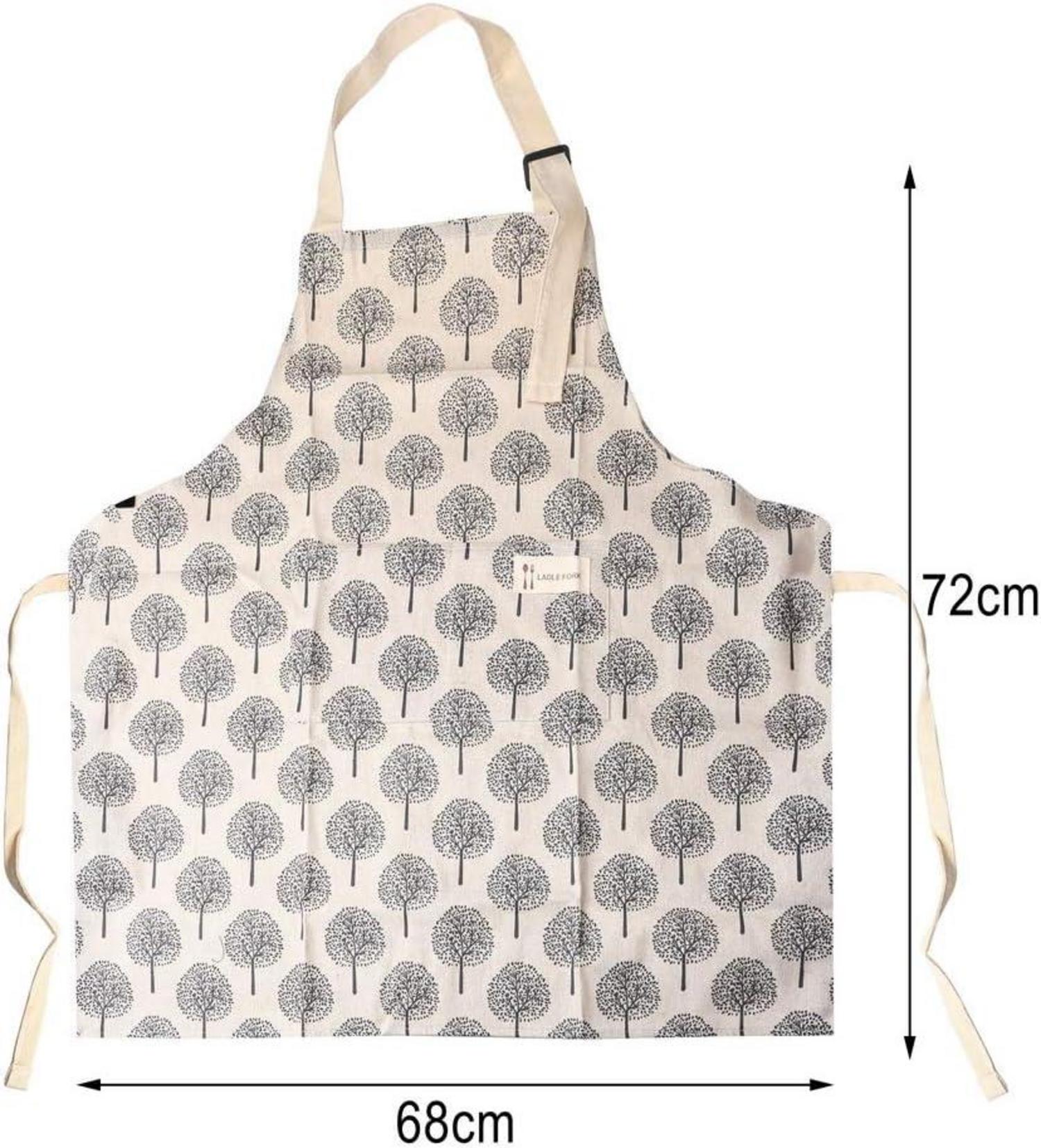 2er Set Damen Küchenschürzen Baumwolle Verstellbar