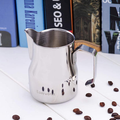 Milchaufschäumkrug Edelstahl 450ml Espresso Kaffee Schaumkrug Latte