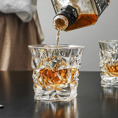 Whisky Gläser Set Ice Rock Design 2er Scotch Vintage Style 280ml