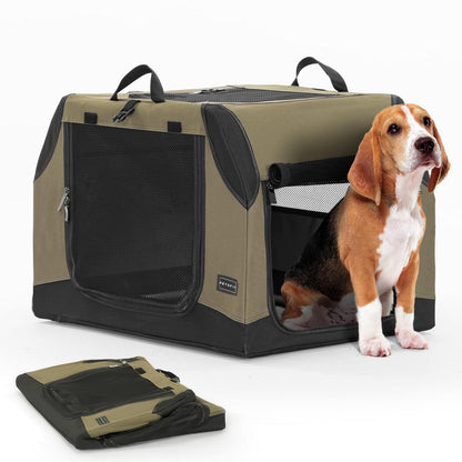 Faltbare Hundebox Auto – Verstellbar & Sicher (Grün M)