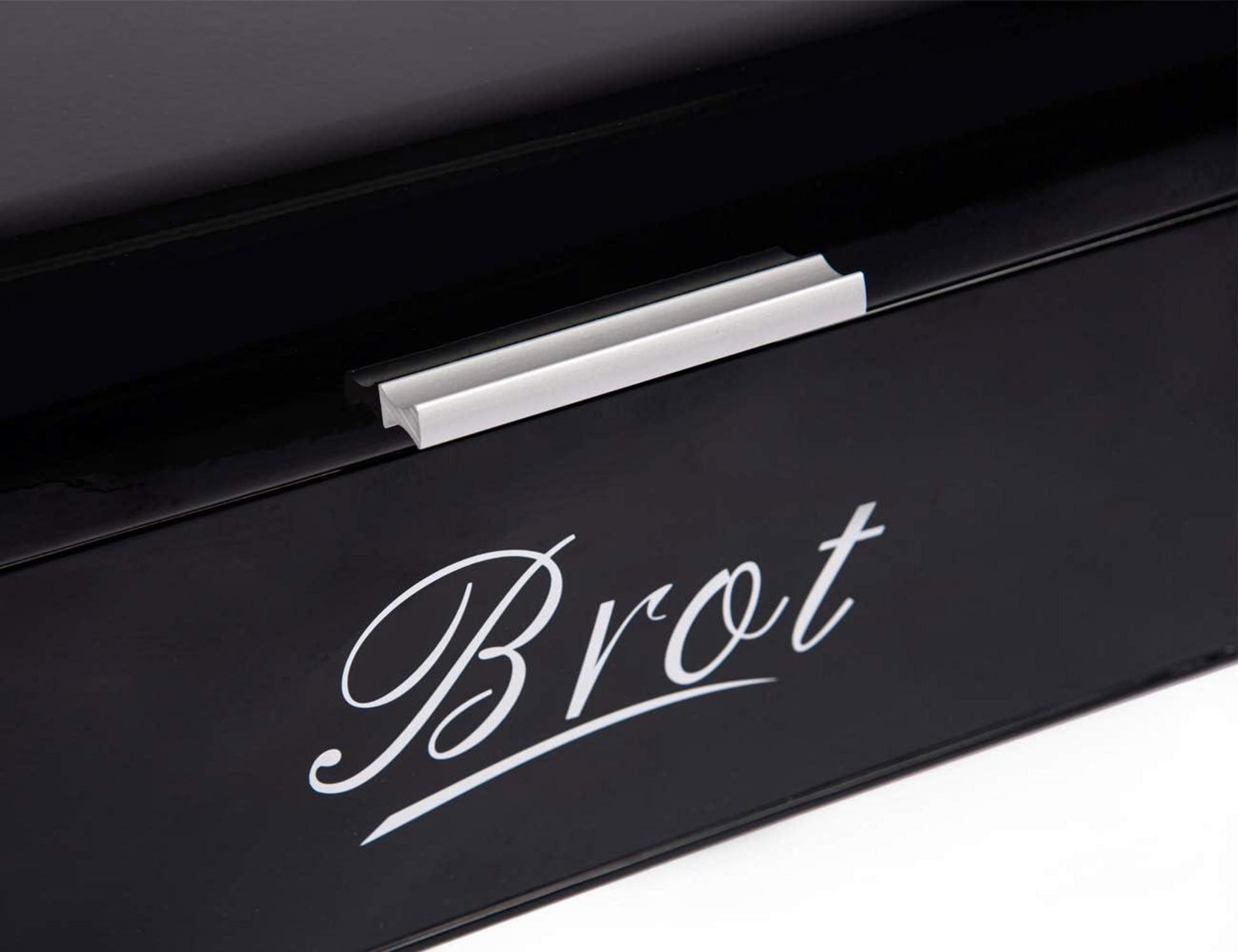 Theo&Cleo Brotkasten aus Metall | Großer Brotaufbewahrungsbox | Retro Design
