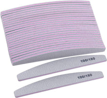 Professionelle Nagelfeilen 25 Stück 100/180 Körnung