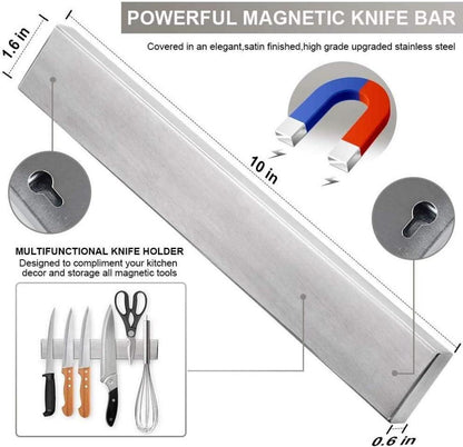 Ninonly Magnetleiste 25cm Edelstahl Messerhalter Magnet Wall
