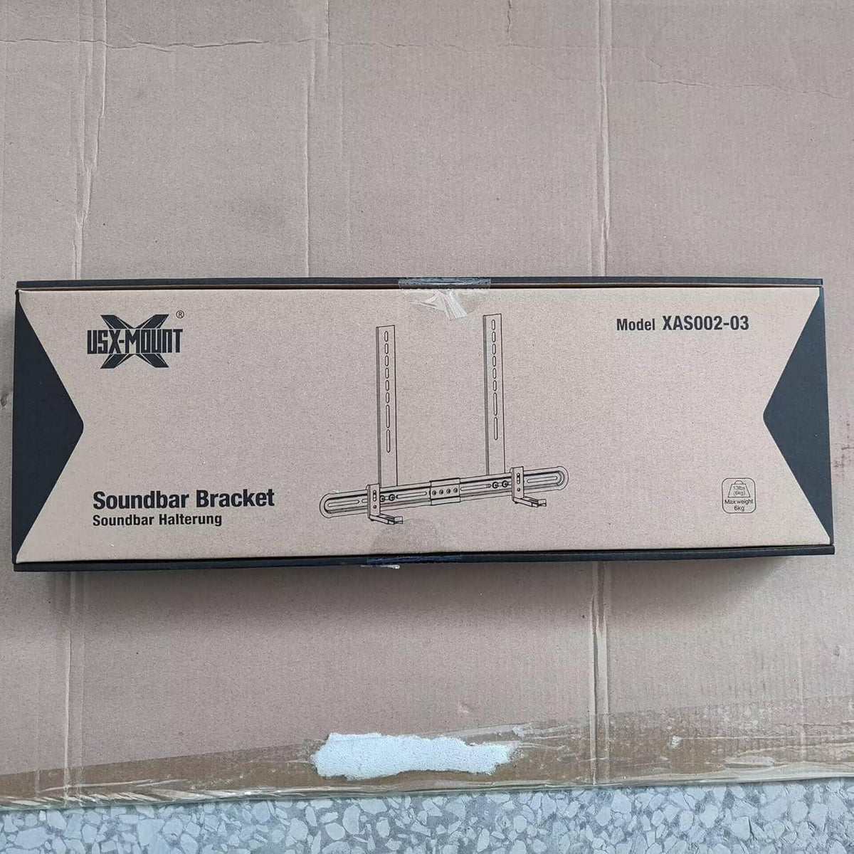 Universal Soundbar Halterung Wandhalterung für TV 87.5-154mm