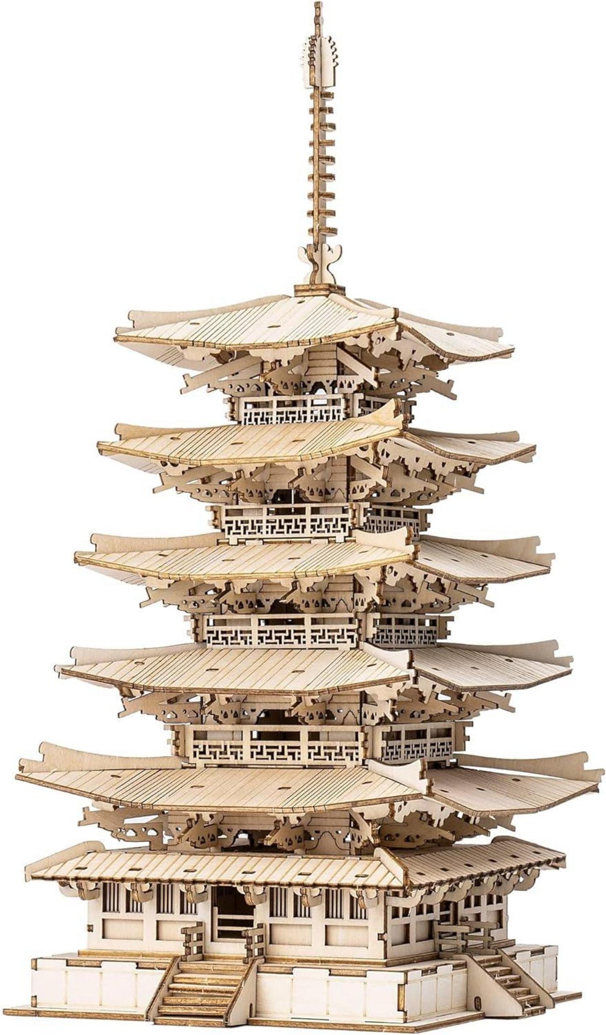 Rolife 3D Puzzle Fünfstöckige Pagode Holzmodell DIY Kit