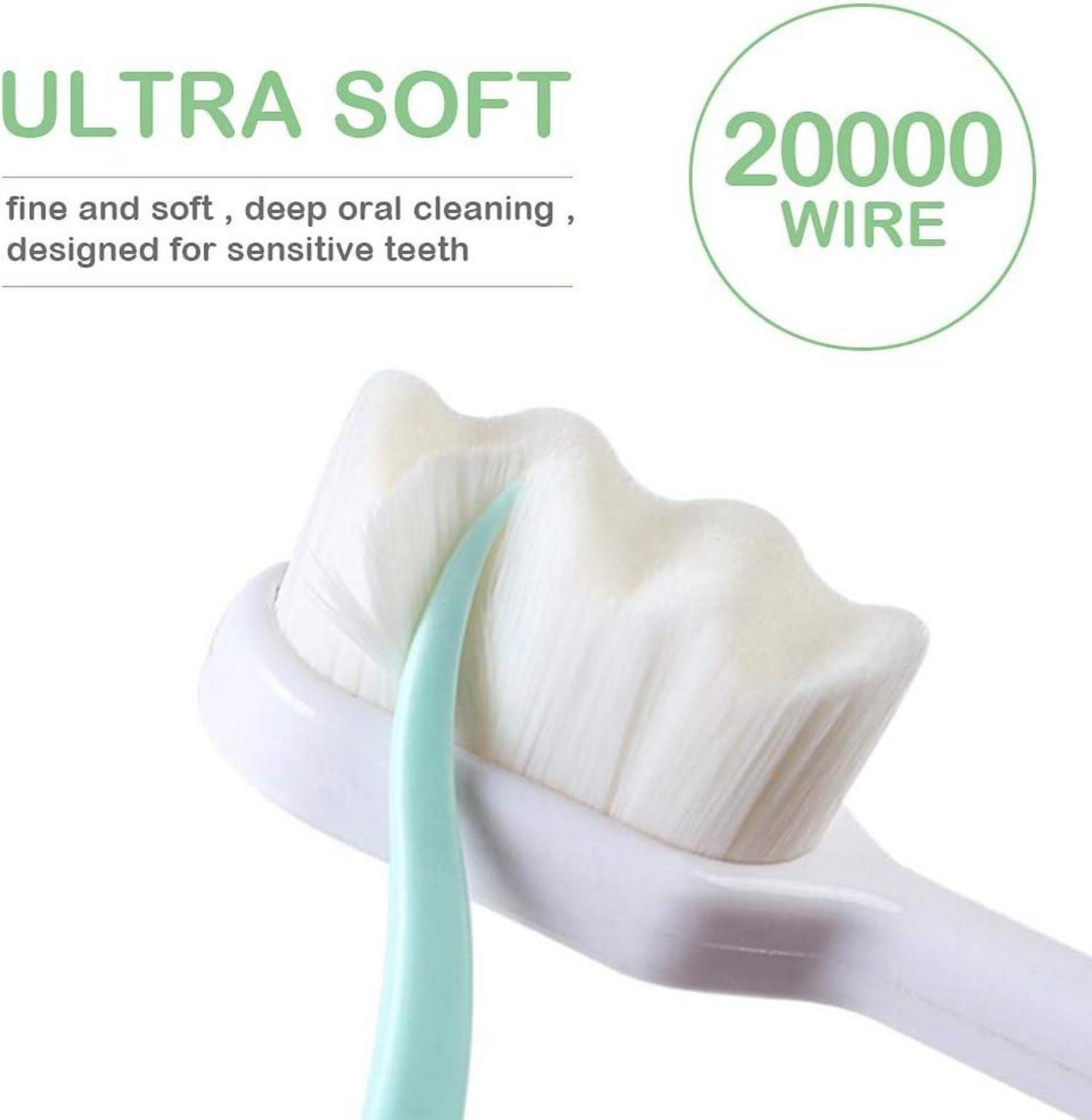 Extra weiche Micro-Nano Zahnbürste 20.000 Borsten 6er Set