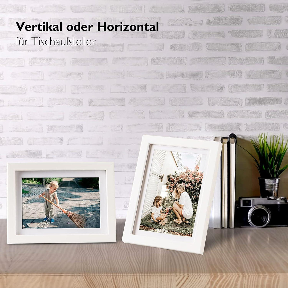Bilderrahmen 13x18 cm Holzrahmen mit Acrylglas MDF 4er-Set