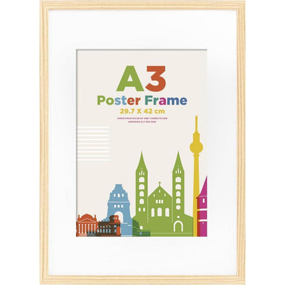 Egofine Bilderrahmen 20x25cm Weiß 4er-Set mit echtem Glas