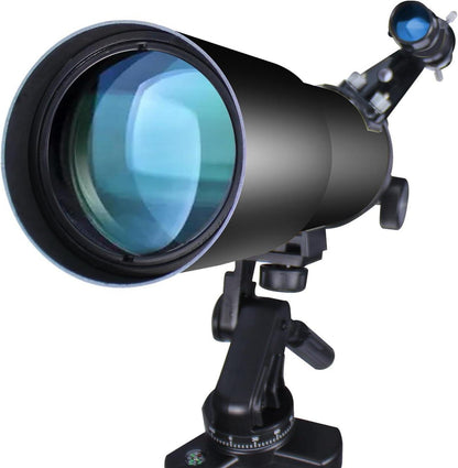 Astronomie Teleskop 80mm Blende Refraktor BAK4 Stativ Tragetasche