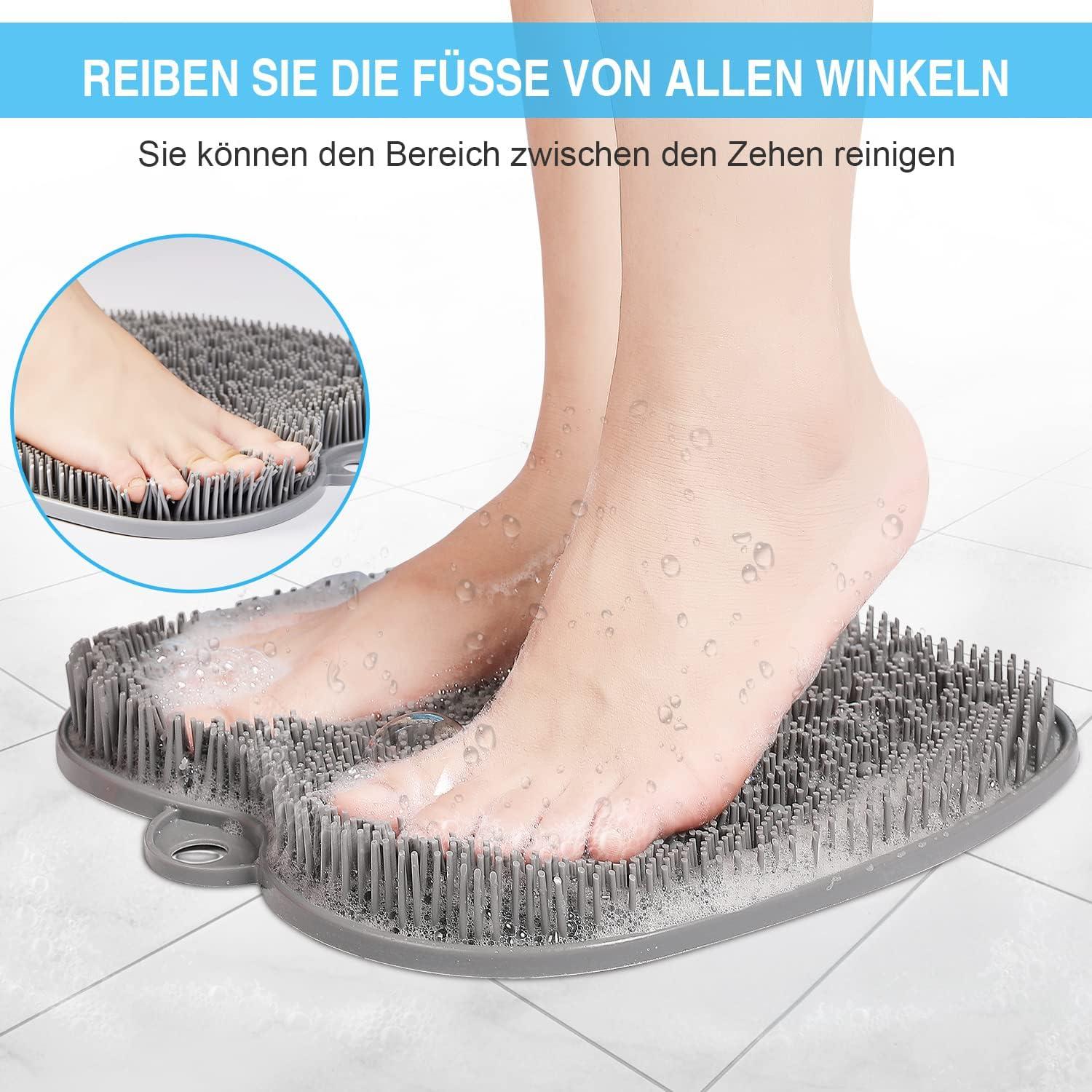 Fußwäscher mit Saugnäpfen, Massage Pad, 28x28 cm