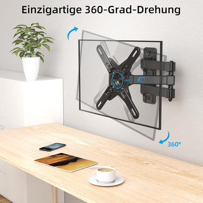 Schwenkbare TV Wandhalterung für 17-42 Zoll TVs | Max 20kg