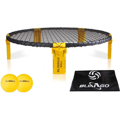 Trampolin Ballspiel Outdoorspiele Set Spielnetz 2 Bälle