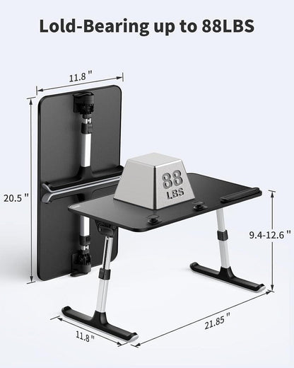 Höhenverstellbarer Laptoptisch 5-stufig faltbar für Bett Sofa Couch