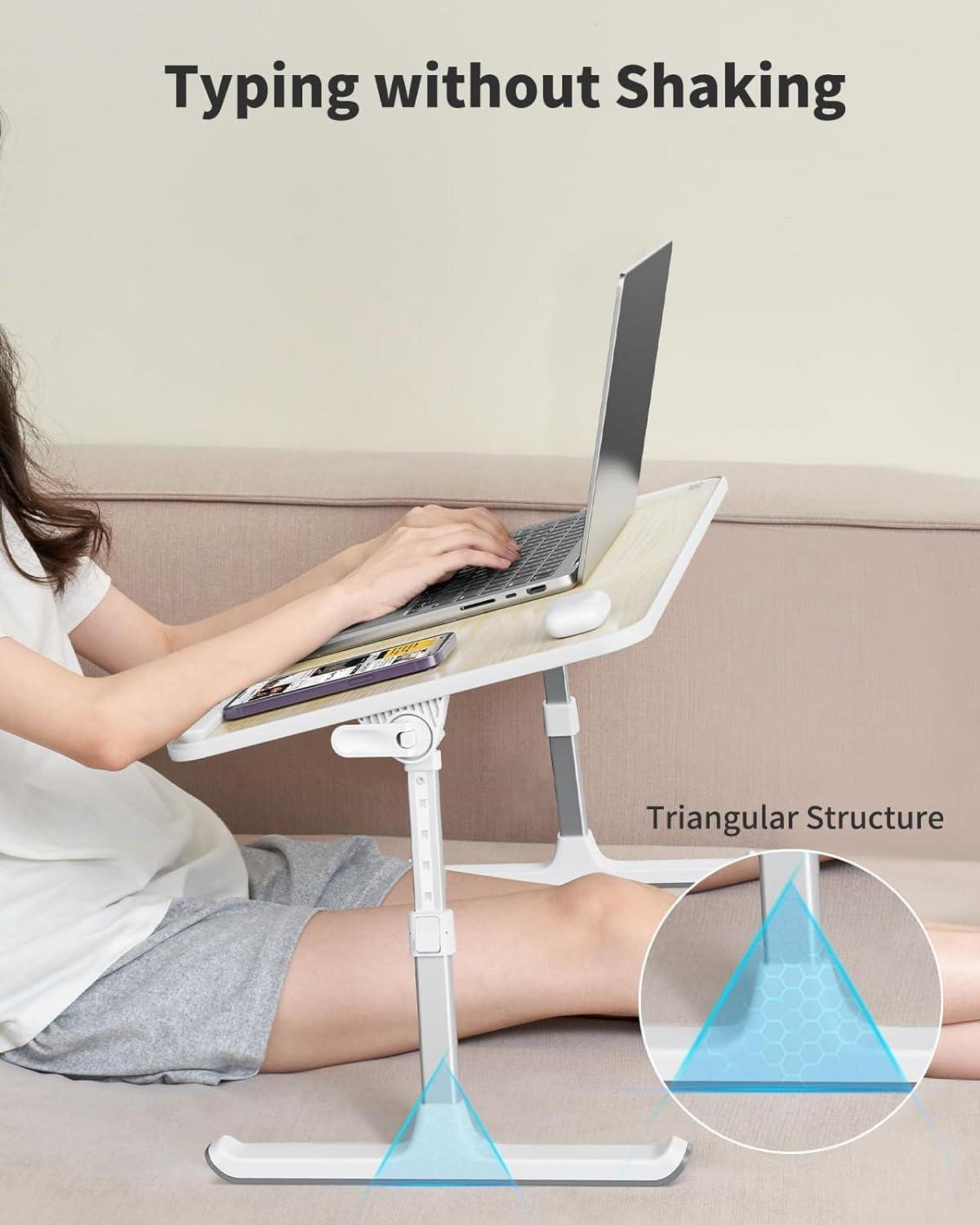 Laptoptisch Höhenverstellbarer Klapptisch Bett Schreibtisch