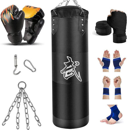 Boxsack Set für Erwachsene Jugendliche Kinder Indoor MMA Kickboxen