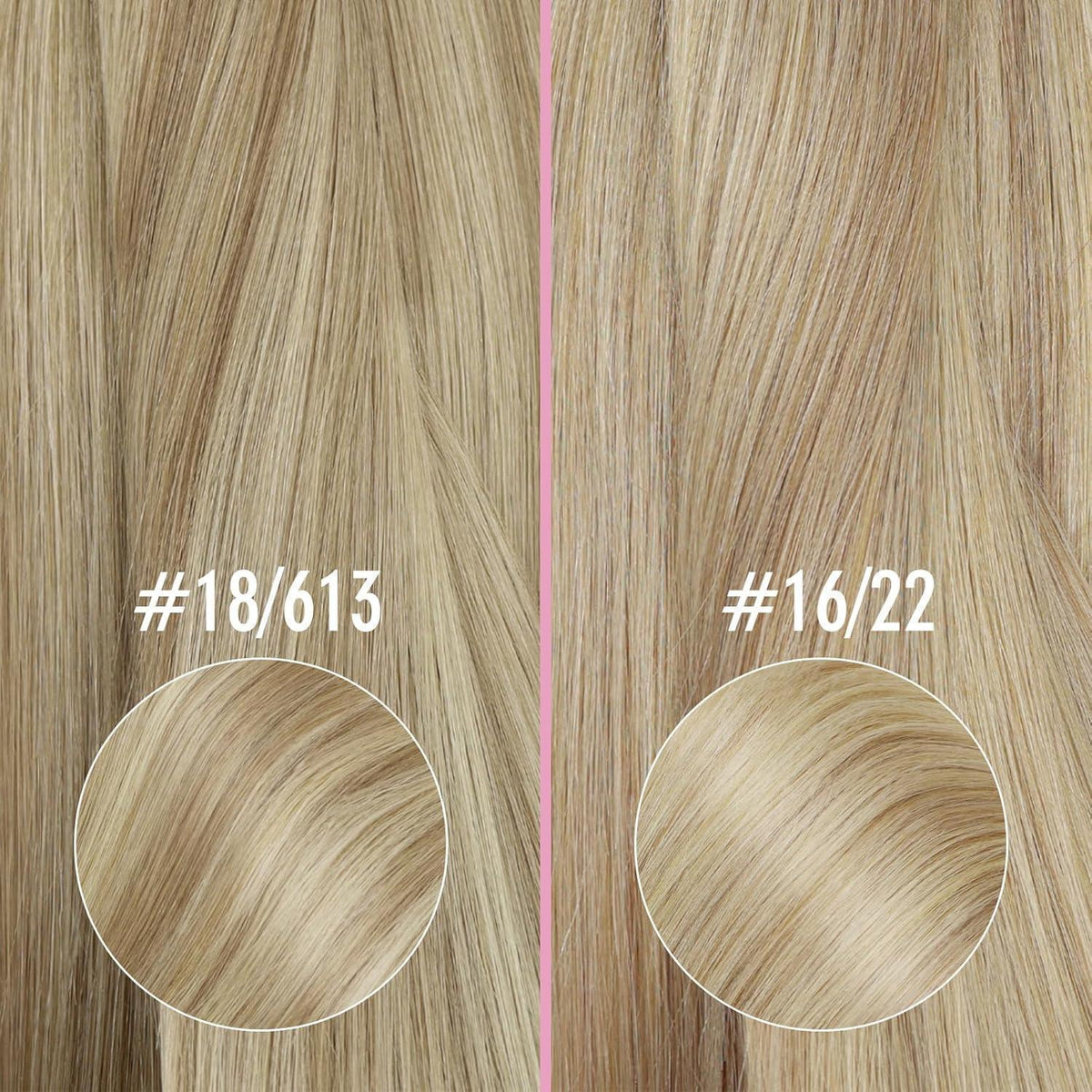 Echthaar Nanoring Extensions Blond 55cm – Haarverlängerung