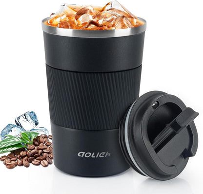 Aolieh Thermobecher Kaffeebecher Auslaufsicher Isolierbecher Edelstahl