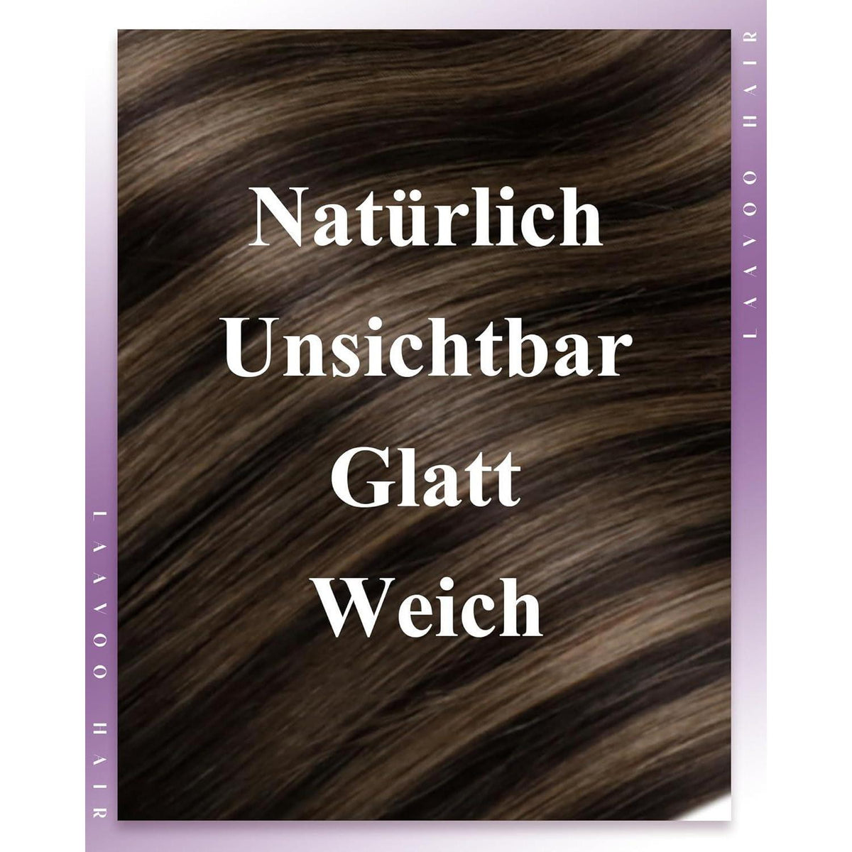 Braun Ombre Micro Tressen Echthaar Extensions 40cm