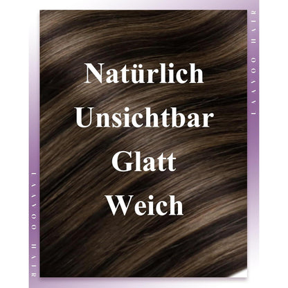 Braun Ombre Micro Tressen Echthaar Extensions 40cm