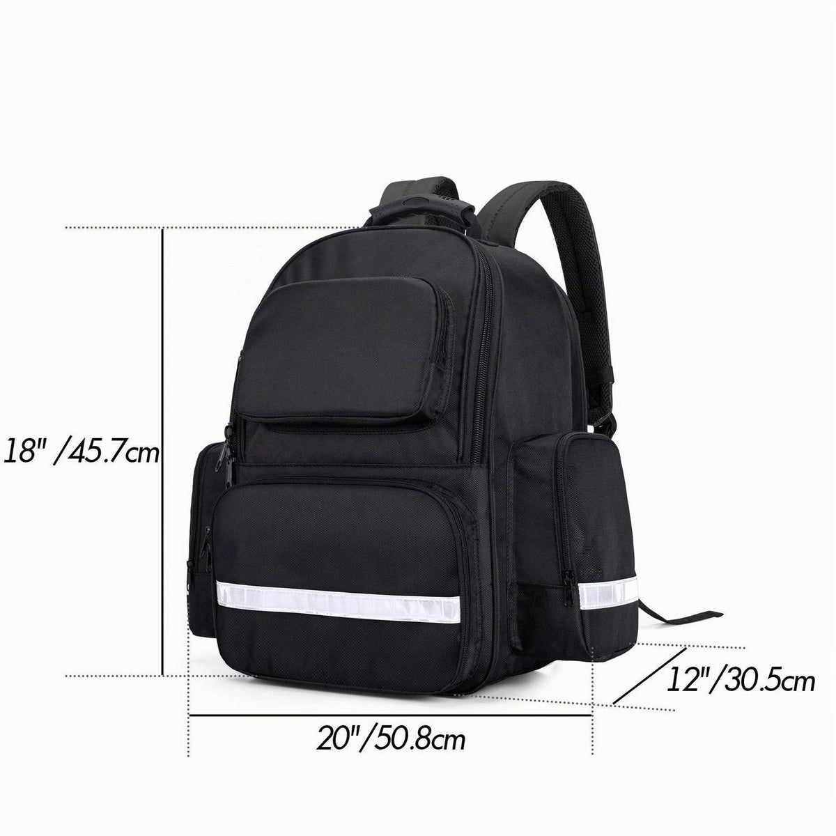 Notfallrucksack Medizinisch Schwarz – Erste Hilfe Set für Profis