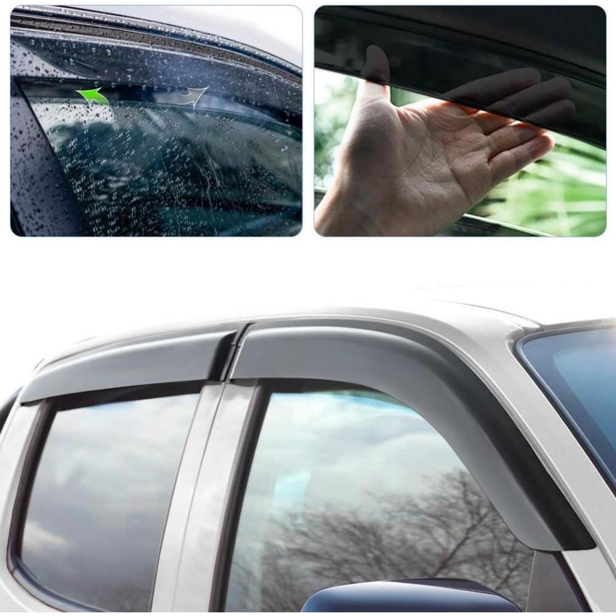Windabweiser Isuzu D-Max 2012-2019 Rauchgrau 4-tlg.
