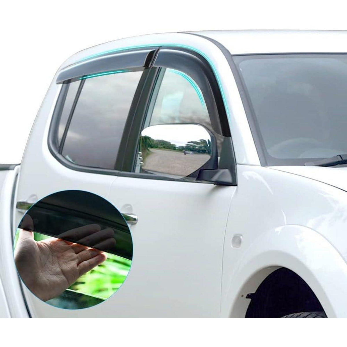 Windabweiser für Mitsubishi L200 Triton 2006-2014 Doppelkabine