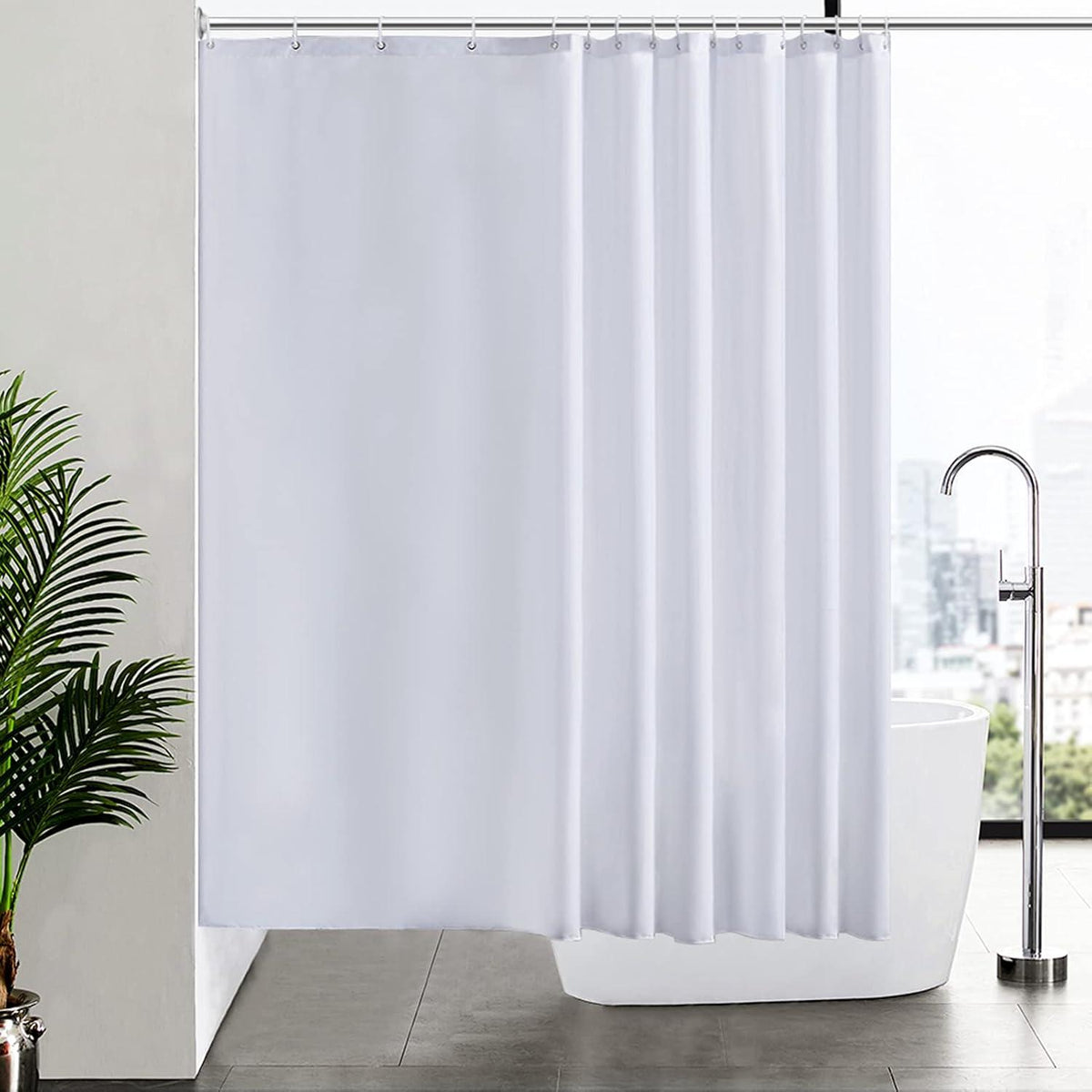 Duschvorhang 240x180cm Extra breit Anti-Schimmel Textil waterproof