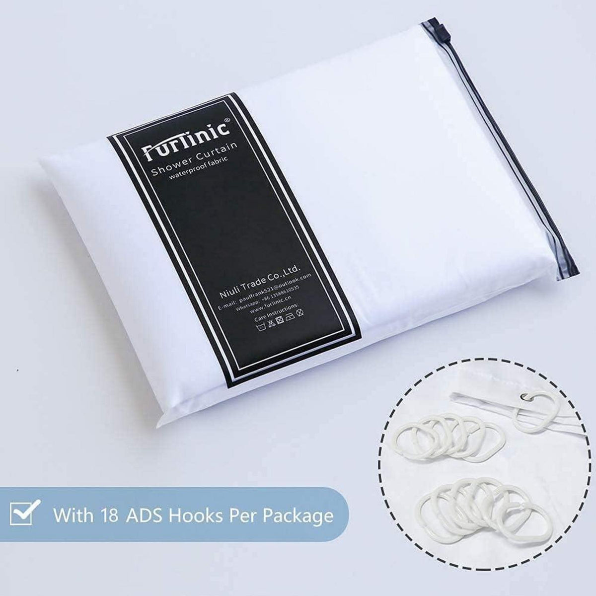 Duschvorhang Überlänge Antibakteriell wasserdicht Extra Breit