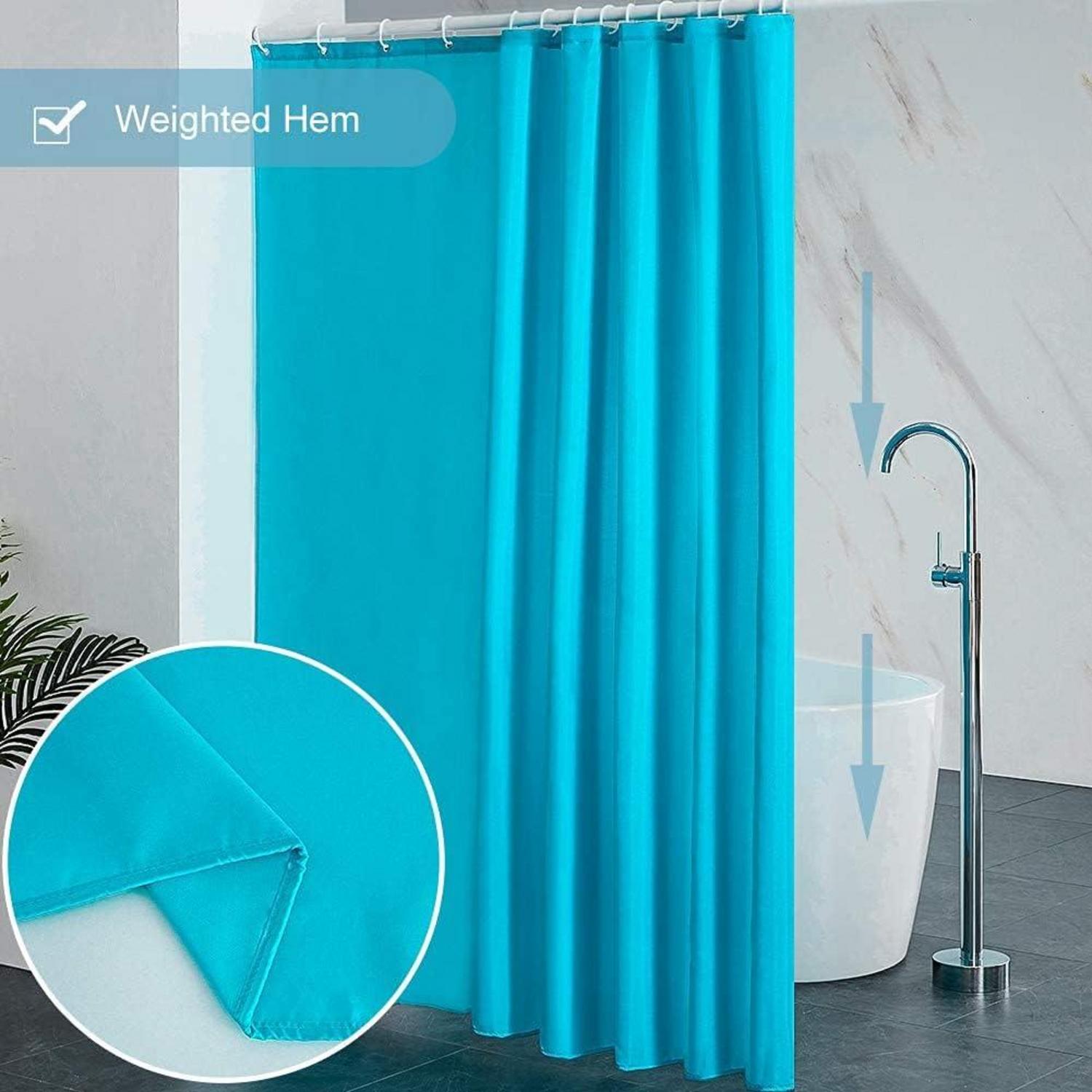 Duschvorhang Aquamarine Antibakteriell 240x180cm mit 16 Haken