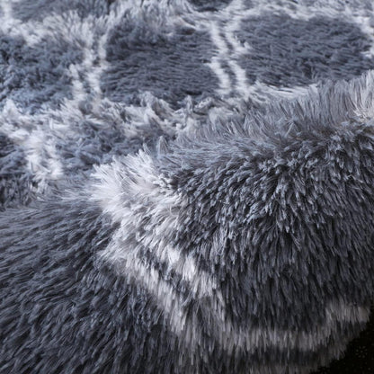 Hochflor Teppich Flauschig Modern Design Shaggy Grau 160x200cm