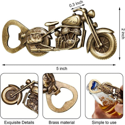 Vintage Motorrad Bier Flaschenöffner mit Karabiner - Männer